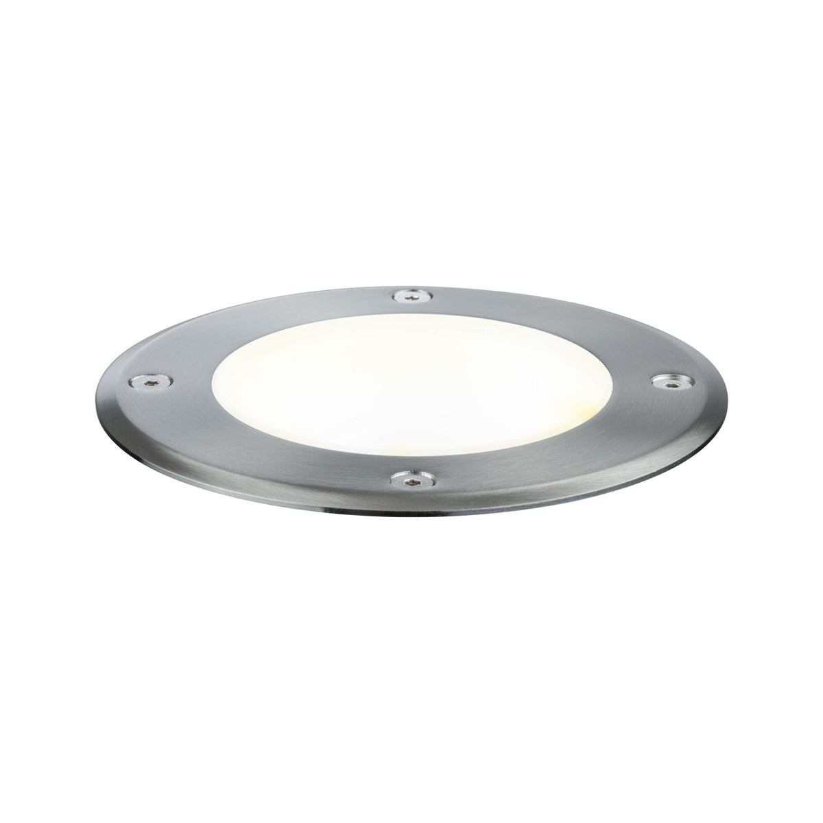Plug & Shine LED Bodeneinbauleuchte Floor Einzelspot IP67 3000K 6W 38 Grad Silber
