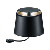 Plug & Shine LED Bodenaufbauleuchte Warmweiss Einzelspot Zweifacher Lichtaustritt, 180 Grad IP67 3000K 2x3,3W Anthrazit