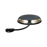 Plug & Shine LED Bodenaufbauleuchte Warmweiss Einzelspot Zweifacher Lichtaustritt, 180 Grad IP67 3000K 2x3,3W Anthrazit