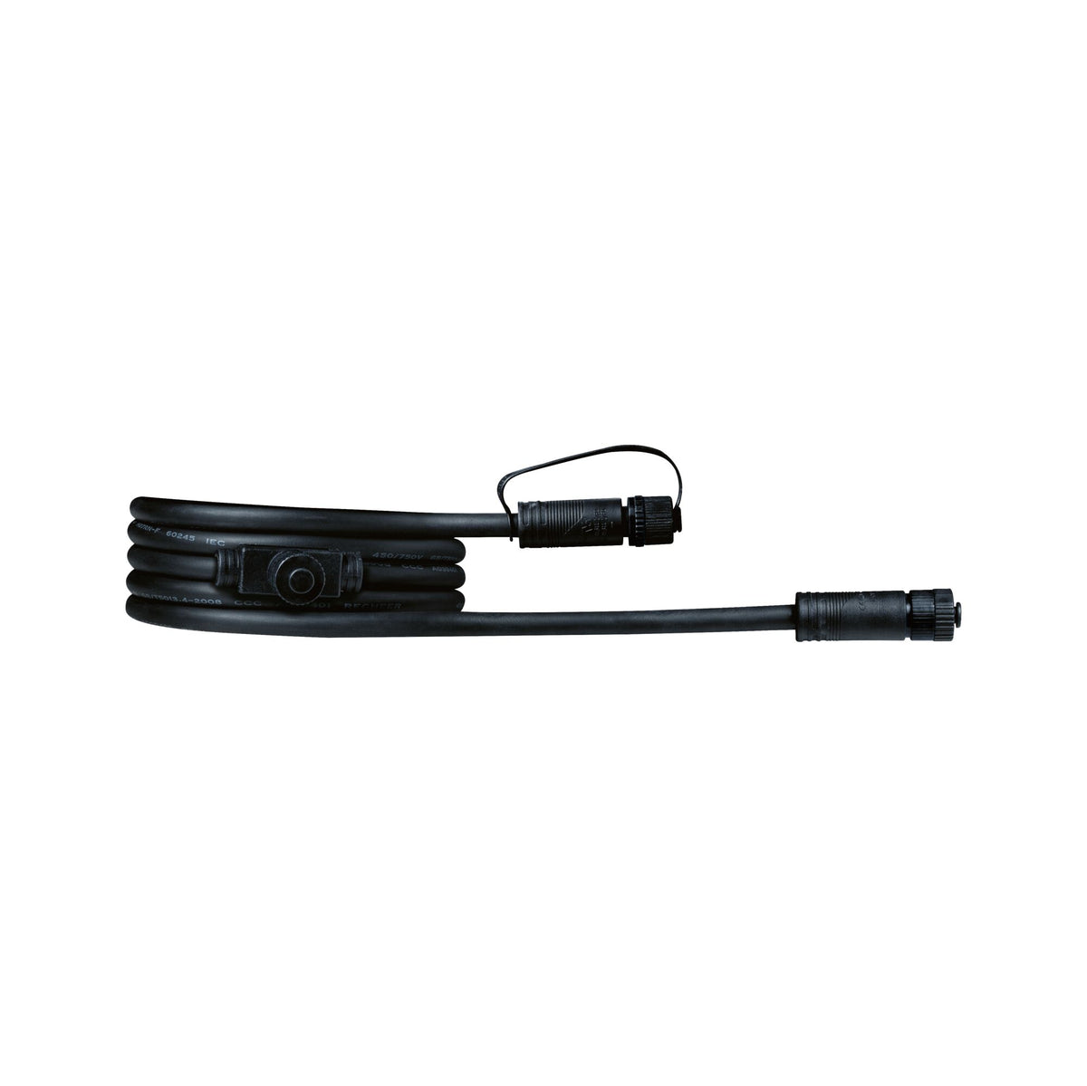 Plug & Shine Kabel 2m 2 Ausgaenge IP68 Schwarz