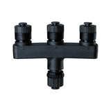 Plug & Shine Verteiler 3 Ausgaenge IP68 Schwarz