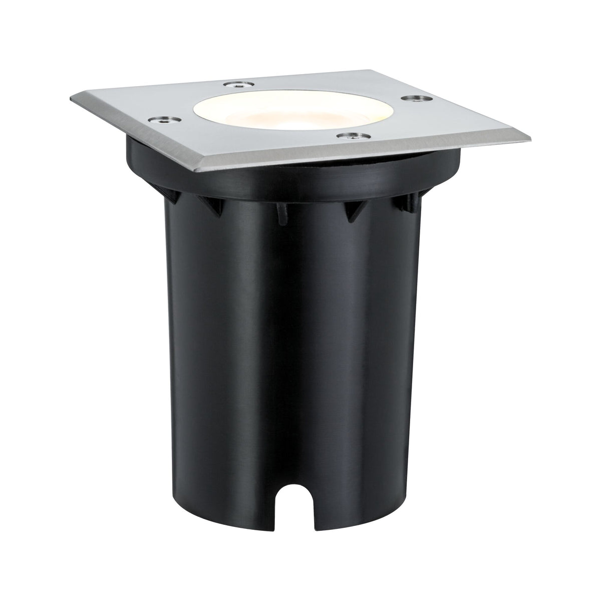 LED Bodeneinbauleuchte IP67 eckig 108x124mm 3000K 3,5W 230lm 230V Edelstahl Metall