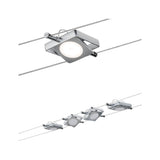 LED Seilsystem MacLED Basisset 4x200lm 4x4,3W 2700K 230/12V Chrom matt