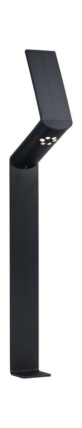 Solar LED Pollerleuchte Ilias Bewegungsmelder IP44 3000K 57lm Anthrazit