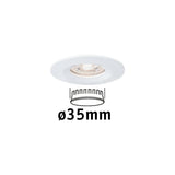 LED Einbauleuchte Nova Mini Coin Einzelleuchte starr IP44 rund 65mm Coin 4W 310lm 230V 2700K Weiss matt