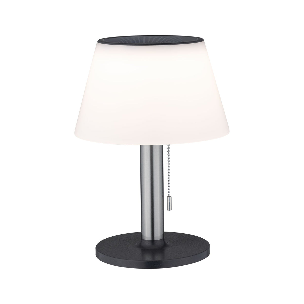 Solar LED Tischleuchte 3-Step-Dim B Ware Lillesol IP44 3000K 45lm Edelstahl
