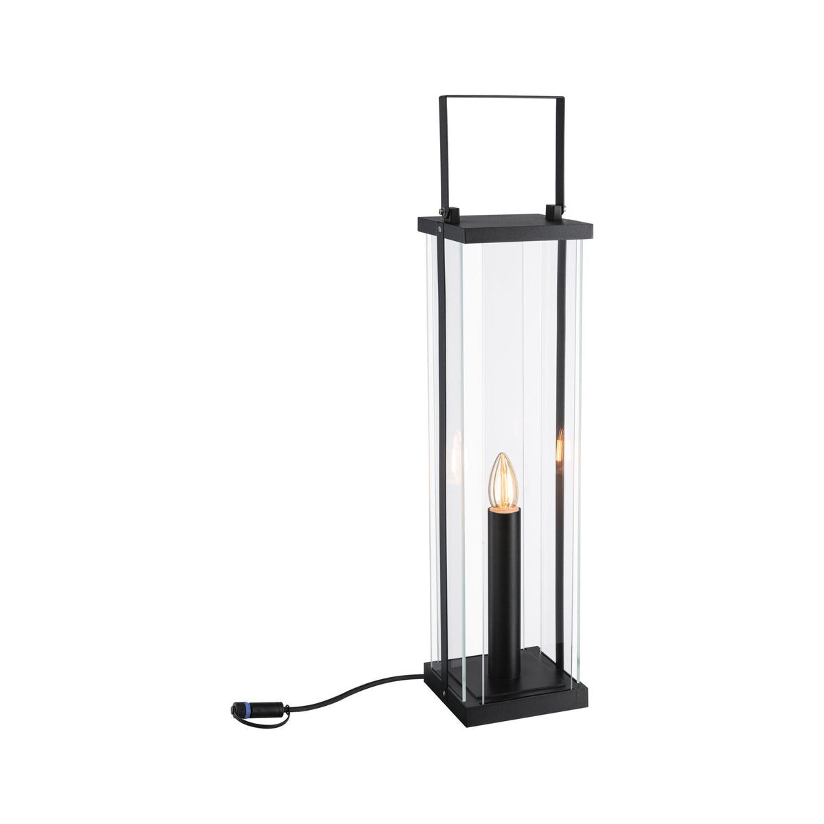 Plug & Shine Laterne Classic Einzelleuchte IP44 1900K 2W Anthrazit