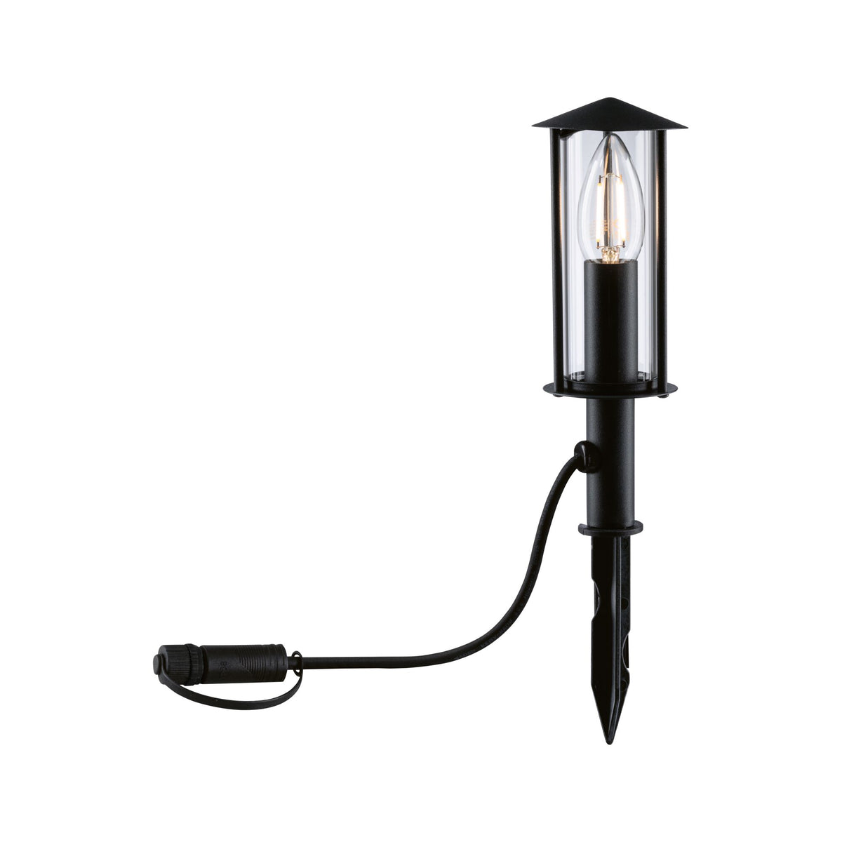 Plug & Shine LED Pollerleuchte Classic Einzelleuchte Mini IP44 3000K 2W Anthrazit