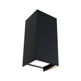 LED Wandleuchte Flame IP44 eckig 102x220mm 3000K 2x5,8W 2x540lm 230V 105 Grad Anthrazit Aluminium