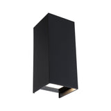 LED Wandleuchte Flame IP44 eckig 65x155mm 3000K 2x2,8W 2x290lm 230V 105 Grad Anthrazit Aluminium