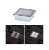LED Bodeneinbauleuchte Brick Daemmerungsgesteuerter Bewegungsmelder (IR) IP67 100x100mm 3000K 0,8W 25lm 230V Alu/Grau Metall/Edelstahl