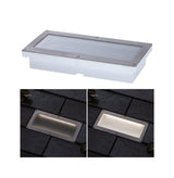 LED Bodeneinbauleuchte Brick Daemmerungsgesteuerter Bewegungsmelder (IR) IP67 200x100mm 3000K 1,6W 50lm 230V Alu/Grau Metall/Edelstahl