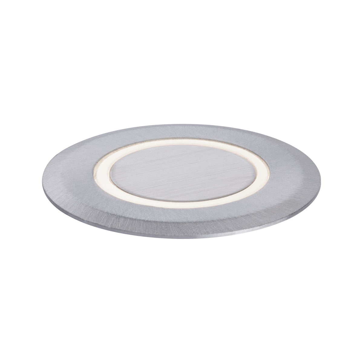 House LED Bodeneinbauleuchte Warmweiss IP67 rund 50mm 3000K 2W 20lm 230V Edelstahl gebuerstet Edelstahl/Kunststoff