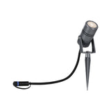 Plug & Shine LED Gartenstrahler Radon Einzelspot IP65 3000K 11W Grau
