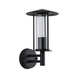 Aussenwandleuchte Classic IP44 173mm max. 15W 230V Dunkelgrau Metall/Glas