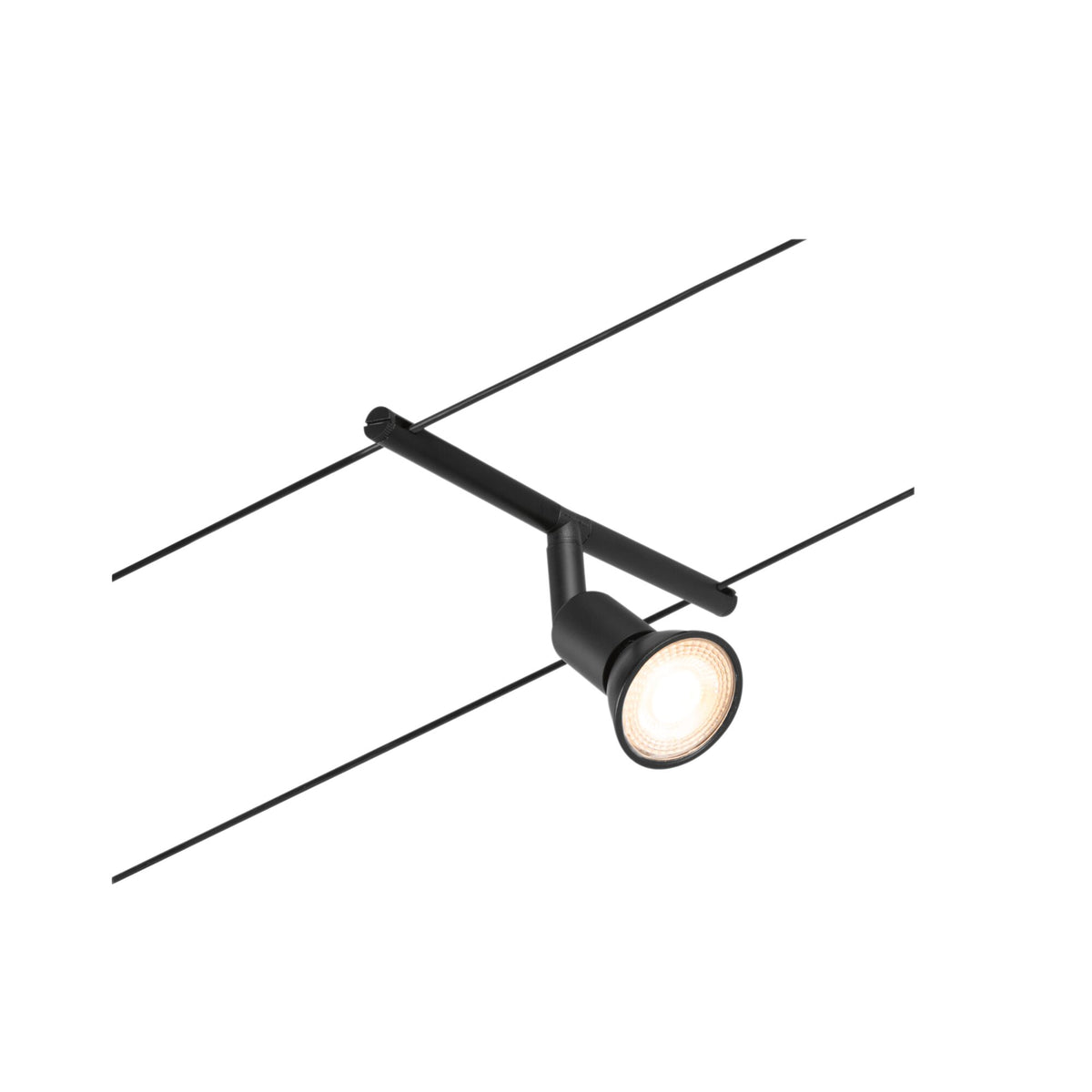 CorDuo Seilsystem Salt Einzelspot GU5,3 max. 10W 12V Schwarz matt/Chrom