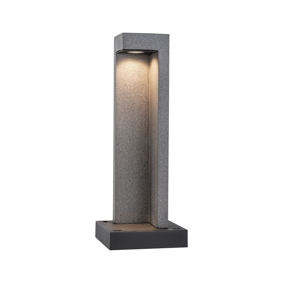 LED Pollerleuchte Concrea IP65 450mm 3000K 6,8W 200lm 230V Schwarzer Sandstein Beton