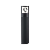 LED Pollerleuchte Padea Daemmerungssensor Daemmerungsgesteuerter Bewegungsmelder (IR) seewasserresistent IP44 847mm 3000K 8,5W 700lm 230V Anthrazit Kunststoff