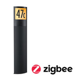 LED Pollerleuchte Smart Home Zigbee 3.0 Padea Daemmerungssensor insektenfreundlich IP44 847mm Tunable Warm 8,5W 700lm 230V Anthrazit Kunststoff