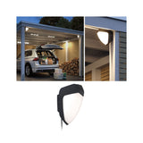 Park + Light LED Aussenwandleuchte Ikosea Daemmerungsgesteuerter Bewegungsmelder (IR) IP44 50x203mm 3000K 5,6W 350lm 12V Anthrazit Kunststoff