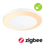 LED Deckenleuchte Smart Home Zigbee 3.0 Circula Daemmerungssensor insektenfreundlich IP44 rund 320mm Tunable Warm 14W 880lm 230V Weiss Kunststoff