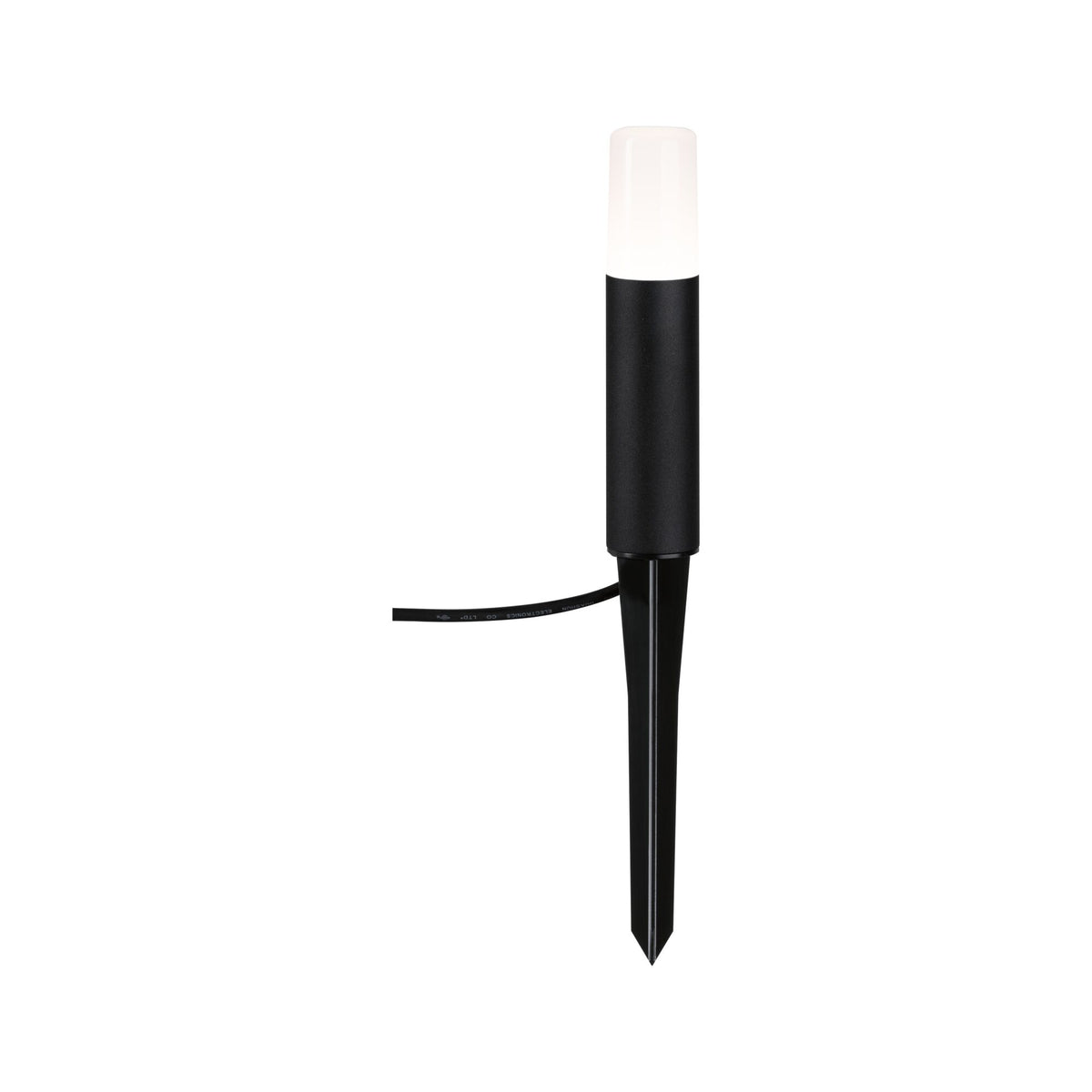 Plug & Shine LED Pollerleuchte Flarea Einzelleuchte IP65 zylindrisch 200mm 3000K 3,6W 150lm 24V Schwarz Metall