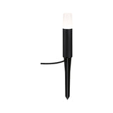 Plug & Shine LED Pollerleuchte Flarea Einzelleuchte IP65 zylindrisch 200mm 3000K 3,6W 150lm 24V Schwarz Metall