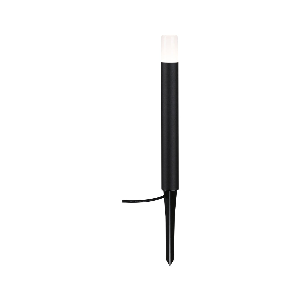 Plug & Shine LED Pollerleuchte Flarea Einzelleuchte IP65 zylindrisch 400mm 3000K 3,6W 150lm 24V Schwarz Metall
