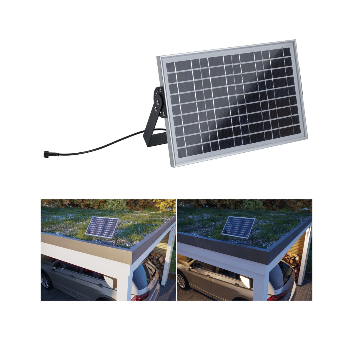 Park + Light Einspeisung Solarmodul max. 5W IP65 Silber