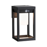 Solar LED Aussenwandleuchte Marisol Bewegungsmelder IP44 3000K 350lm Schwarz