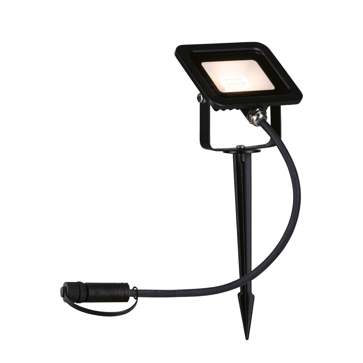 Plug & Shine LED Gartenstrahler Fluter Einzelspot IP65 3000K 6,8W Schwarz