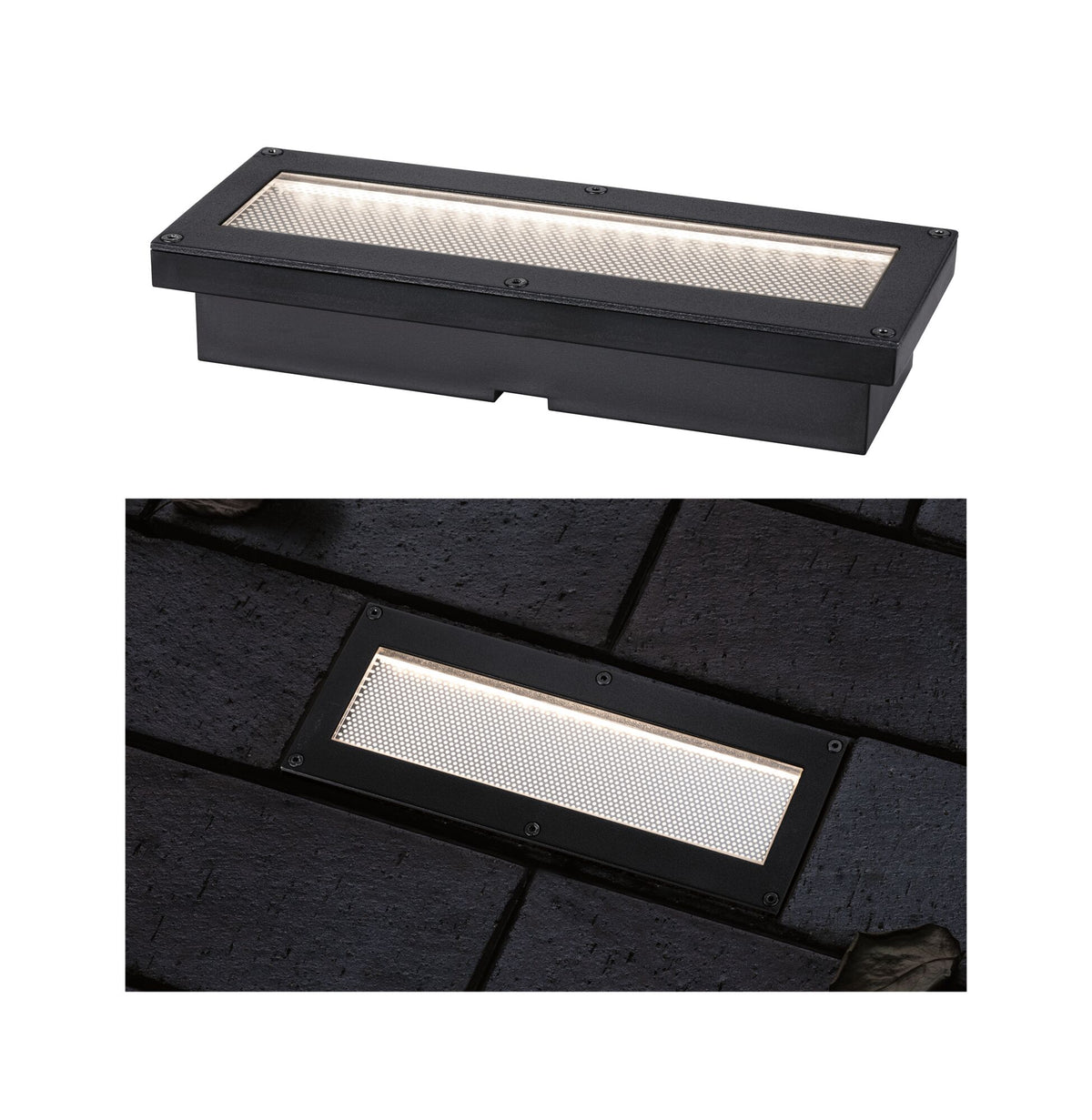 Solar LED Bodeneinbauleuchte Domenic IP67 3000K 6lm Schwarz
