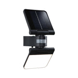Solar LED Wandfluter Lesla Daemmerungsgesteuerter Bewegungsmelder (IR) IP65 eckig 150x319mm 3000K 12,5W 1000lm 3,7V Anthrazit Kunststoff