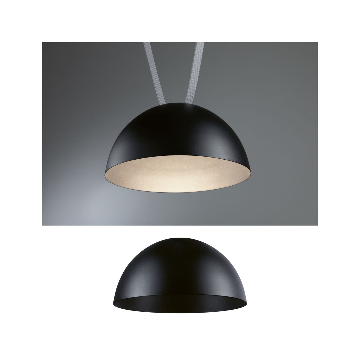 ULine LED Pendelleuchte Bol 300mm 12W Schwarz