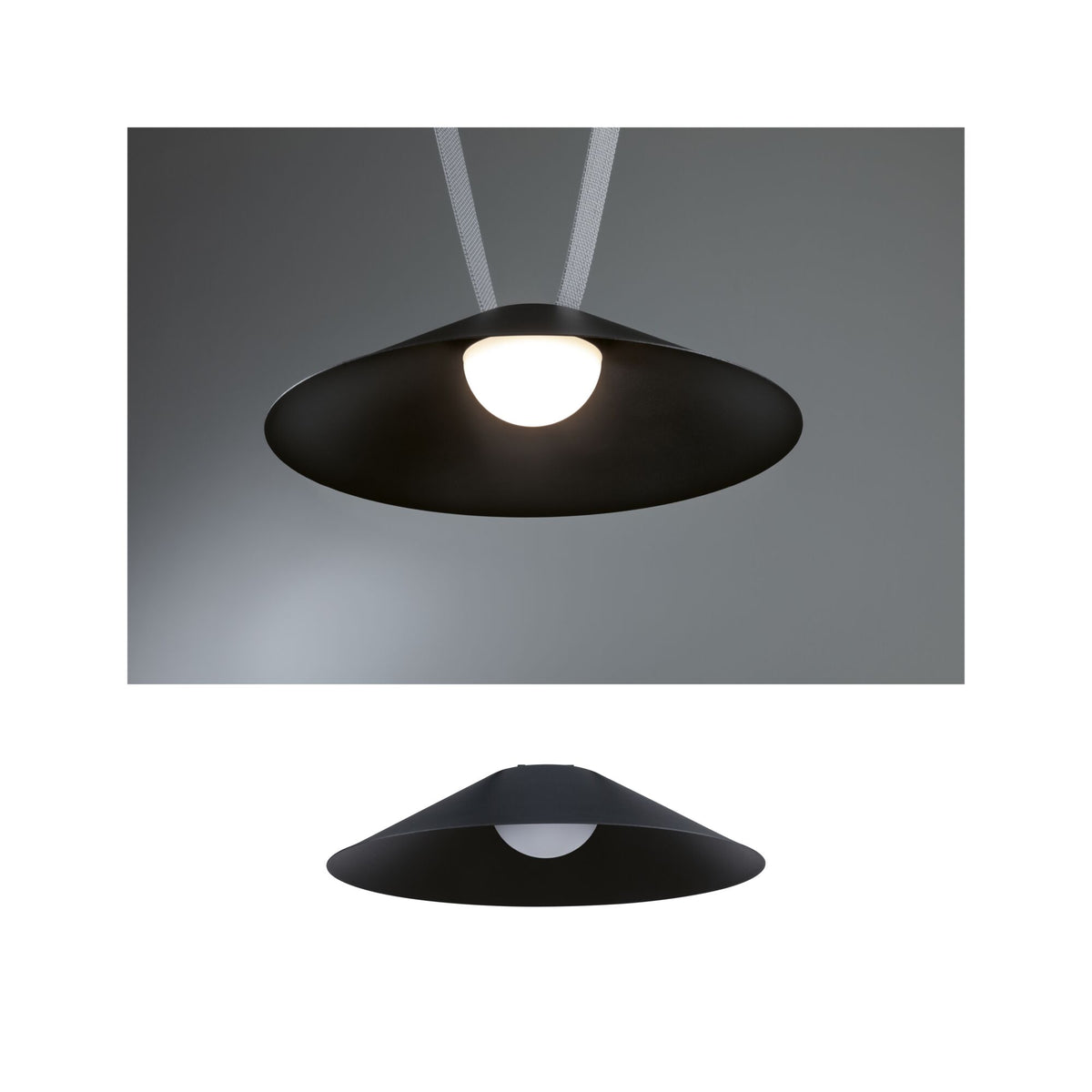 ULine LED Pendelleuchte Cone 560lm 12W 350mm 3000K Schwarz