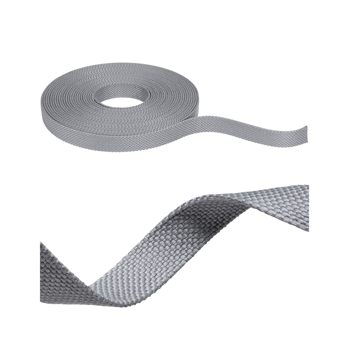 ULine Gurt 10m Dacron Textil Kupfer Grau