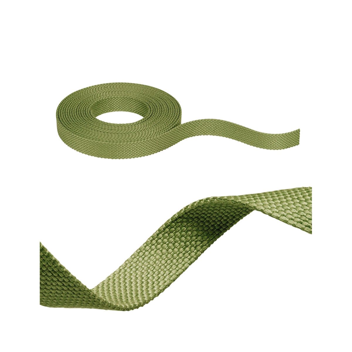 ULine Gurt 5m Dacron Textil Kupfer Gruen