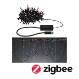 Plug & Shine LED Lichterkette Yuna RGB 10m IP44 5W Schwarz