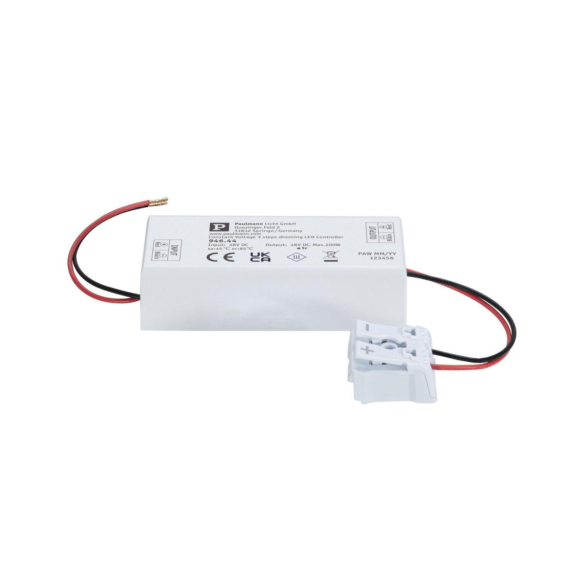 ULine Zubehoer 3-Step-Dimmer max. 200W 48V 80x35mm Weiss