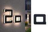 Solar LED Hausnummernleuchte inkl. wechselbarer Akku Buchstabe a IP44 3000K 6lm Schwarz
