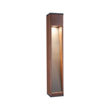 Pollerleuchte Trabia IP44 eckig 600mm 3000K 3,5W 230lm 230V 38 Grad Holz GU10 Holz