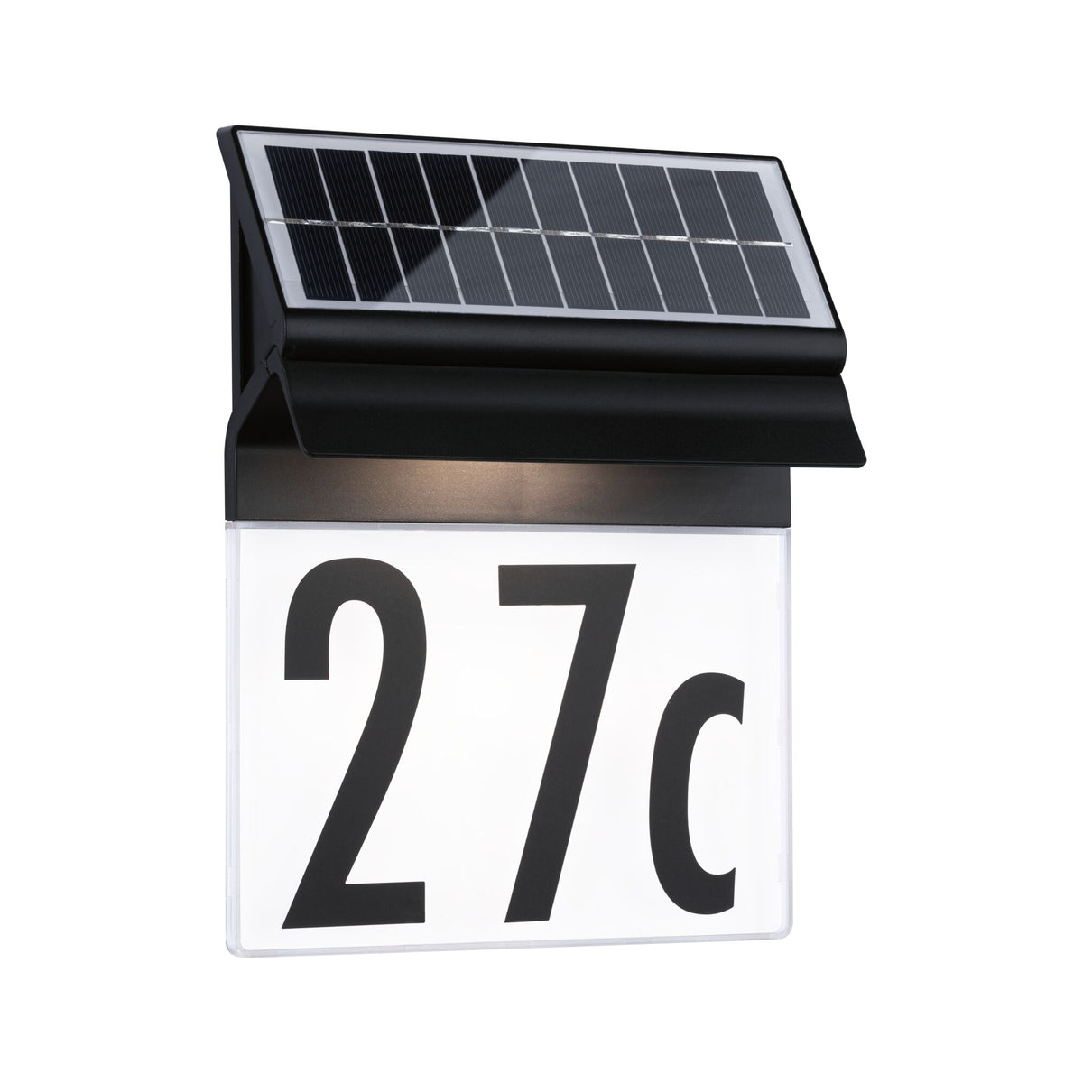 Solar LED Hausnummernleuchte Neda IP44 3000K 14lm Schwarz