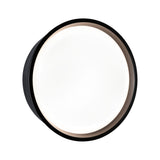 LED Aussenwandleuchte Platomo seewasserresistent IP44 rund 180mm 3000K 14,5W 1200lm 230V Schwarz Kunststoff