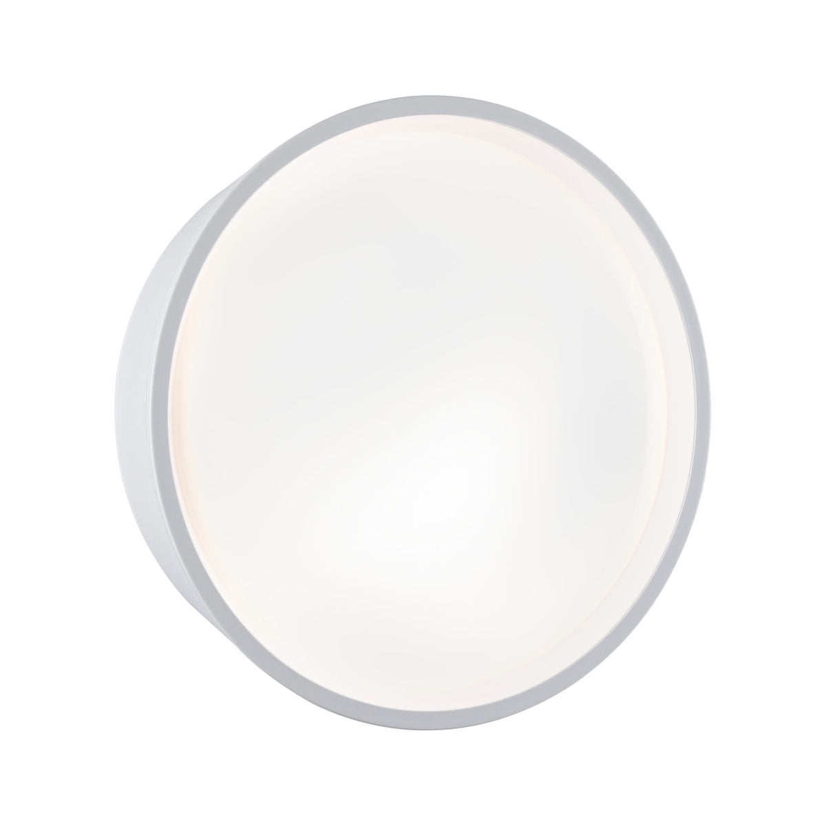 LED Aussenwandleuchte Platomo seewasserresistent IP44 rund 180mm 3000K 14,5W 1200lm 230V Weiss Kunststoff