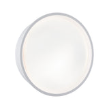 LED Aussenwandleuchte Platomo seewasserresistent IP44 rund 180mm 3000K 14,5W 1200lm 230V Weiss Kunststoff