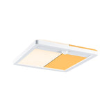 LED Aussenpanel Lamina Backlight Daemmerungsgesteuerter Bewegungsmelder (IR) insektenfreundlich IP44 eckig 250x250mm Tunable Warm 14W 920lm 230V Weiss Kunststoff