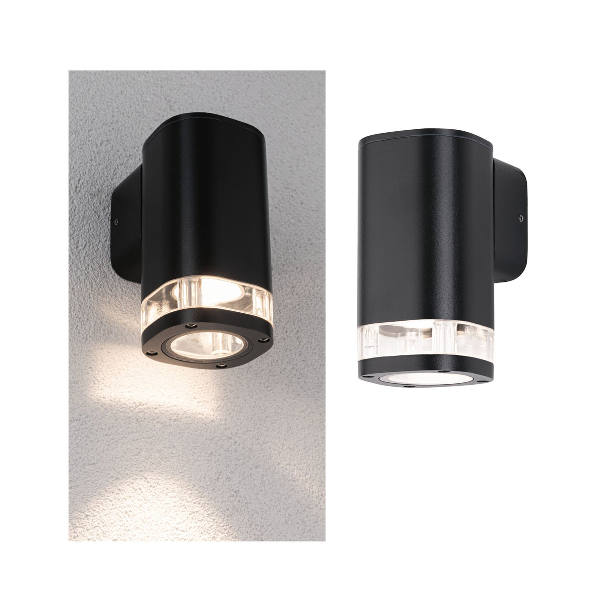Aussenwandleuchte Colum seewasserresistent IP44 80x153mm max. 20W 230V Anthrazit Aluminium