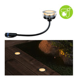 Plug & Shine LED Bodeneinbauleuchte Floor Einzelleuchte Insektenfreundlich IP67 2200K 2W Silber