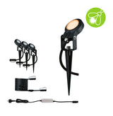 Plug & Shine LED Gartenstrahler Sting Basisset insektenfreundlich IP67 2200K 3x6,3W 75VA Anthrazit
