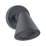 Aussenwandleuchte Trian seewasserresistent IP44 rund 100x130mm max. 35W 230V Anthrazit Aluminium